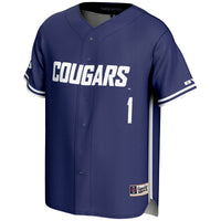 #1 BYU Cougars Lightweight Baseball Jersey - Navy