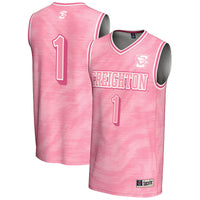 #1 Creighton Bluejays Lightweight Basketball Jersey - Pink