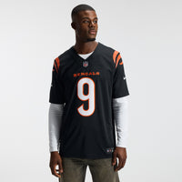 Cincinnati Bengals Joe Burrow Black Team Stitched Limited Jersey