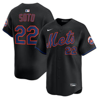 New York Mets Juan Soto Black Alternate Limited Player Jersey