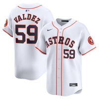 Houston Astros Framber Valdez White Home Limited Player Jersey