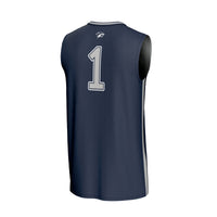 #1 New Hampshire Wildcats Lightweight Collegiate Basketball Fashion Jersey - Navy