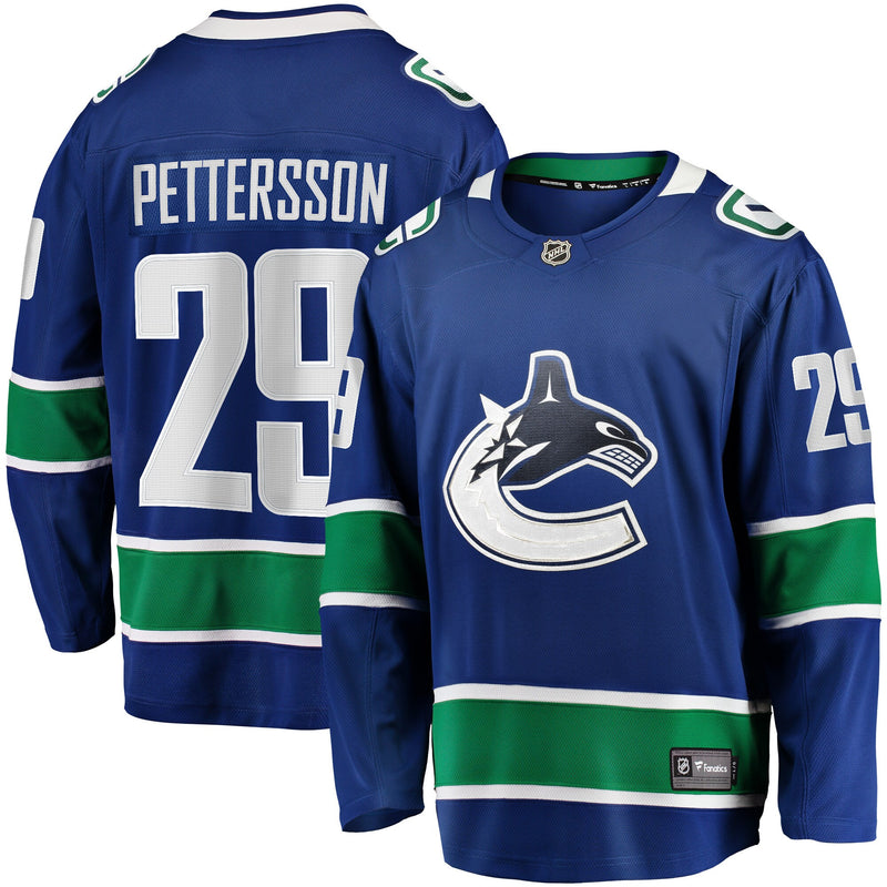 Vancouver Canucks Marcus Pettersson Blue Home Breakaway Jersey