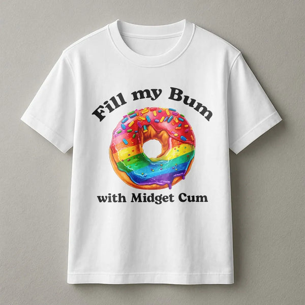 Funny Donut T-Shirt | Adult Humor Sarcastic Meme Graphic | Premium Cotton Blend | Gag Gift for Men and Women