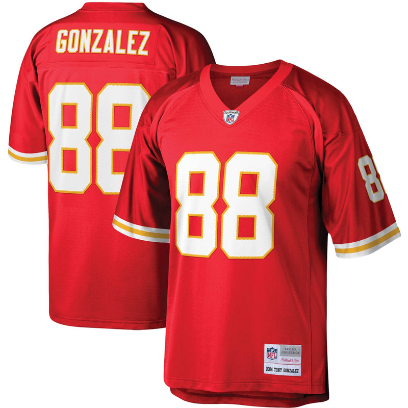 Kansas City Chiefs Tony Gonzalez Red Legacy Replica Jersey