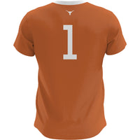 Texas Longhorns Lightweight Soccer Fashion Jersey - Burnt Orange