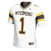 #1 Wyoming Cowboys Football Jersey - White