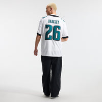 Philadelphia Eagles Saquon Barkley White Stitched Limited Jersey