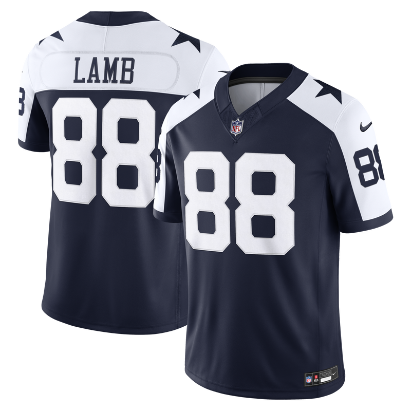 Dallas Cowboys CeeDee Lamb Navy Alternate Stitched Limited Jersey
