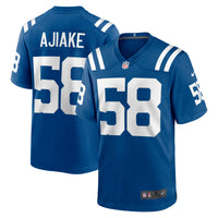 Indianapolis Colts Austin Ajiake Royal Game Jersey