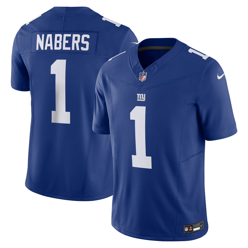New York Giants Malik Nabers Royal Limited Jersey
