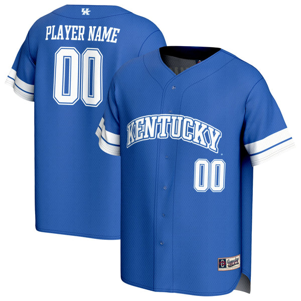 Kentucky Wildcats Lightweight Collegiate Baseball NIL Pick-A-Player Fashion Jersey - Royal