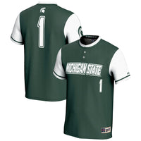 #1 Michigan State Spartans Lightweight Softball Jersey - Green