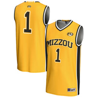 #1 Missouri Tigers Lightweight Basketball Jersey - Gold