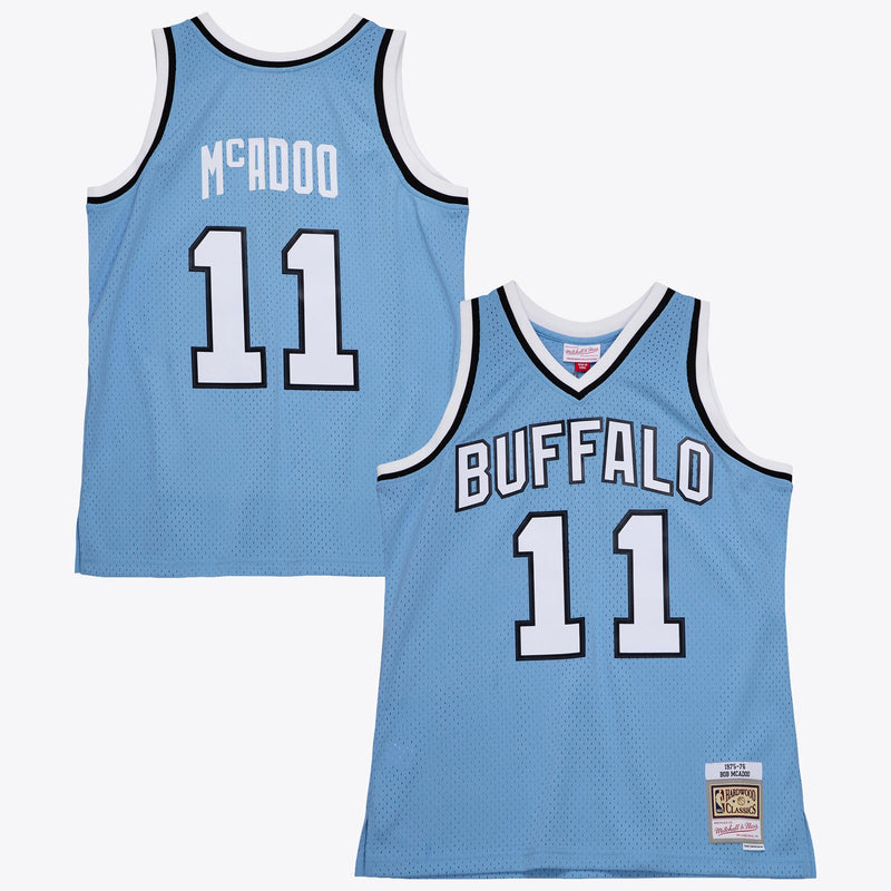 Buffalo Braves Bob McAdoo 1975 Dark Authentic Jersey - Columbia Blue