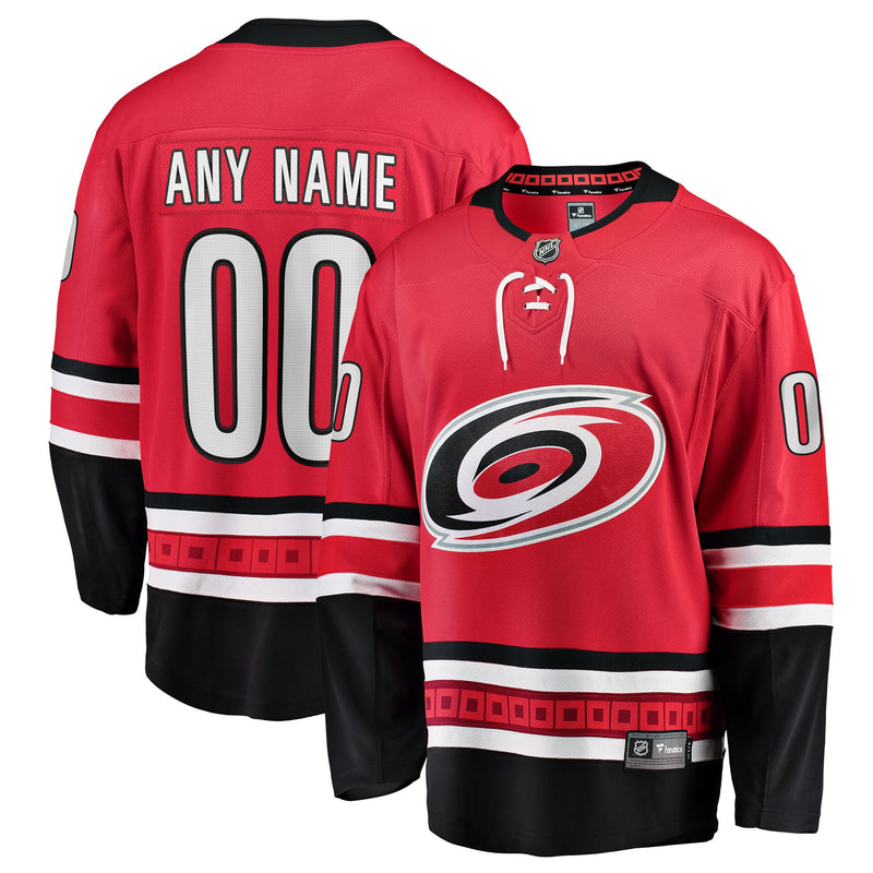 Carolina Hurricanes Red Alternate Breakaway Custom Jersey