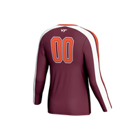 #00 Virginia Tech Hokies Lightweight Volleyball Fashion Jersey - Maroon
