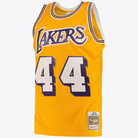 Los Angeles Lakers Jerry West Road Swingman Jersey - Light Gold