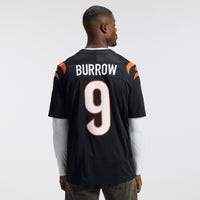 Cincinnati Bengals Joe Burrow Black Team Stitched Limited Jersey