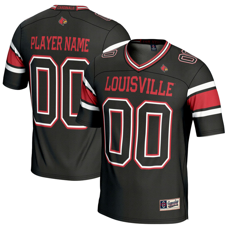 Louisville Cardinals NIL Pick-A-Player Football Jersey - Black