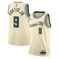 Milwaukee Bucks 2025/26 City Edition Swingman Jersey - Cream - Bobby Portis