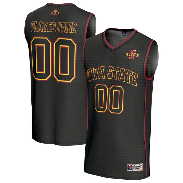 Iowa State Cyclones Lightweight Collegiate Basketball NIL Pick-A-Player Fashion Jersey - Black