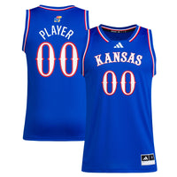 Kansas Jayhawks Pick-A-Player NIL Basketball Jersey - Royal