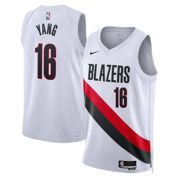 Portland Trail Blazers Replica Association Edition Swingman Jersey - White - Yang Hansen