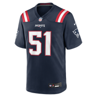 New England Patriots James Hudson Navy Team Game Jersey