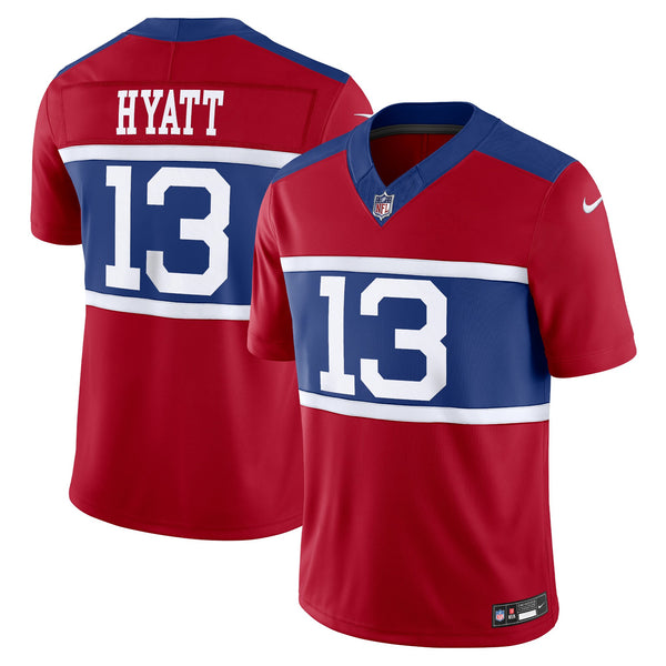 New York Giants Jalin Hyatt Century Red Alternate Limited Jersey