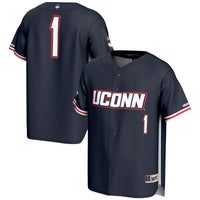 #1 UConn Huskies Lightweight Baseball Jersey - Navy