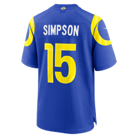 Los Angeles Rams Ty Simpson Royal 2026 NFL Draft First Round Pick No. 13 Team Game Jersey
