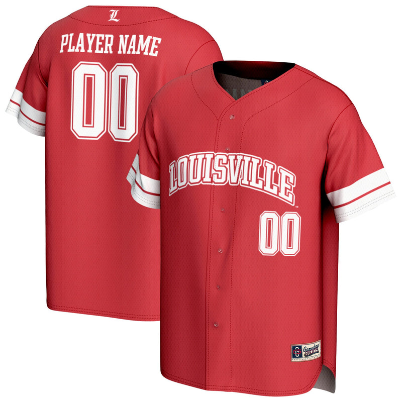 Louisville Cardinals NIL Pick-A-Player Baseball Lightweight Jersey - Red