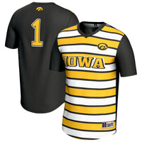 Iowa Hawkeyes Lightweight Collegiate Soccer Fashion Jersey - Black