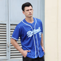 Custom Baseball Jersey - Royal White-Light Blue