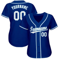 Custom Baseball Jersey - Royal White-Light Blue