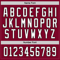 Custom Hockey Jersey - Maroon White-Black