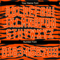 Custom Baseball Jersey - Orange Orange-Black 3D Pattern Design Tiger Authentic