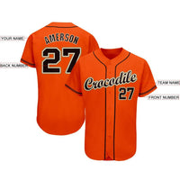 Custom Baseball Jersey - Orange Black Cream-Old Gold