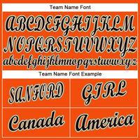 Custom Baseball Jersey - Orange Black Cream-Old Gold