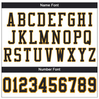 Custom Football Jersey - White Black-Gold Mesh Authentic